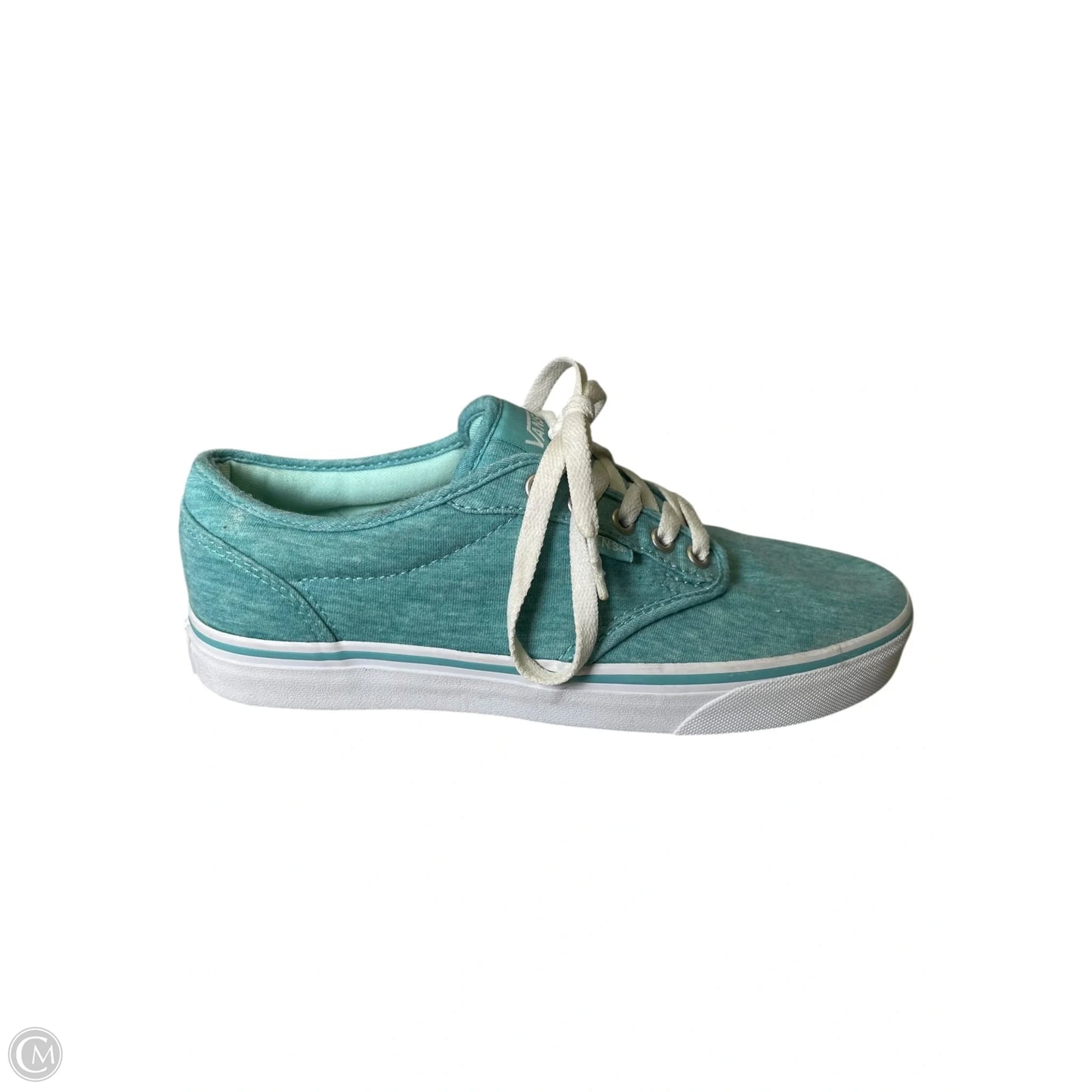 Shoes Flats By Vans In Teal, Size: 9