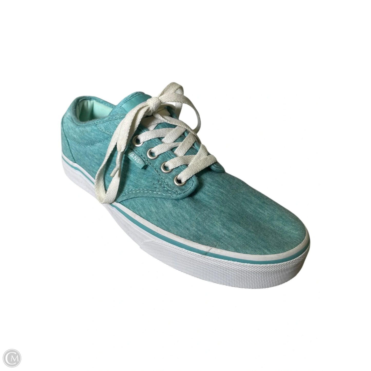 Shoes Flats By Vans In Teal, Size: 9