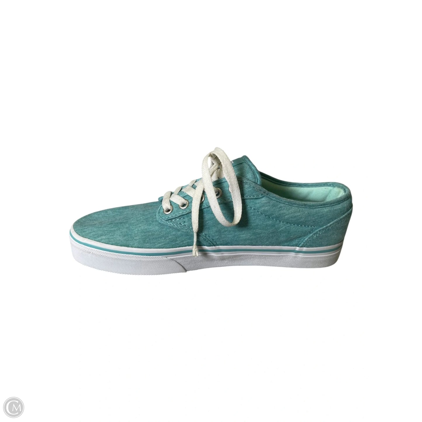 Shoes Flats By Vans In Teal, Size: 9