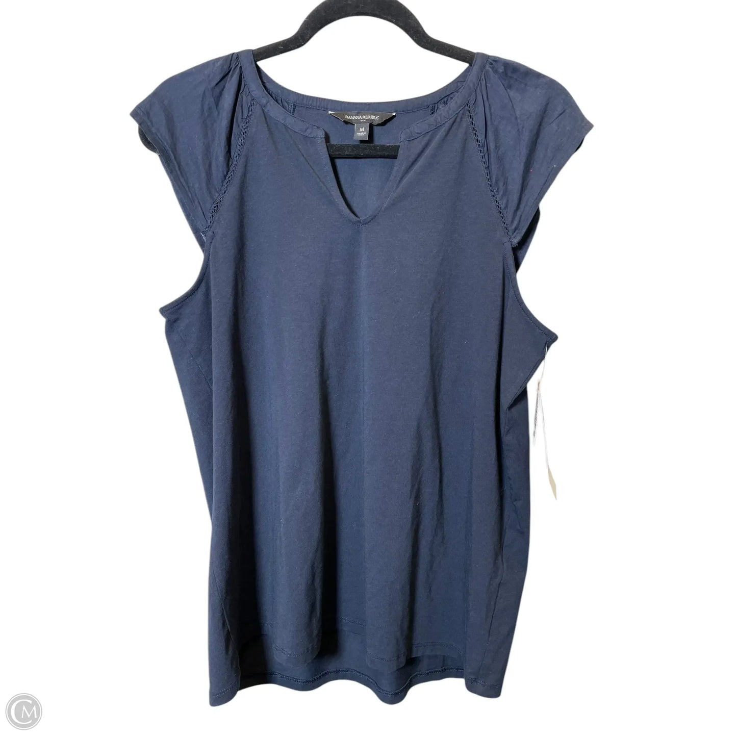 Top Sleeveless By Banana Republic In Navy, Size: M