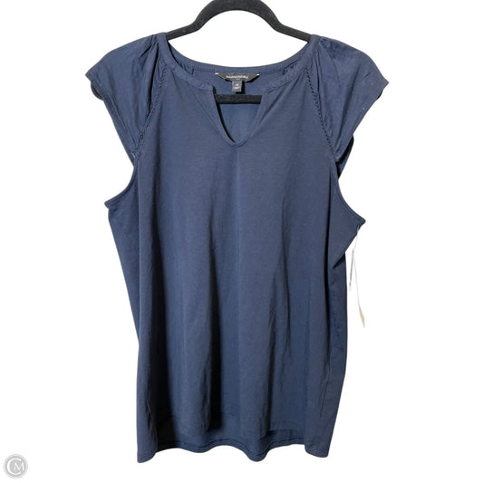 Top Sleeveless By Banana Republic In Navy, Size: M