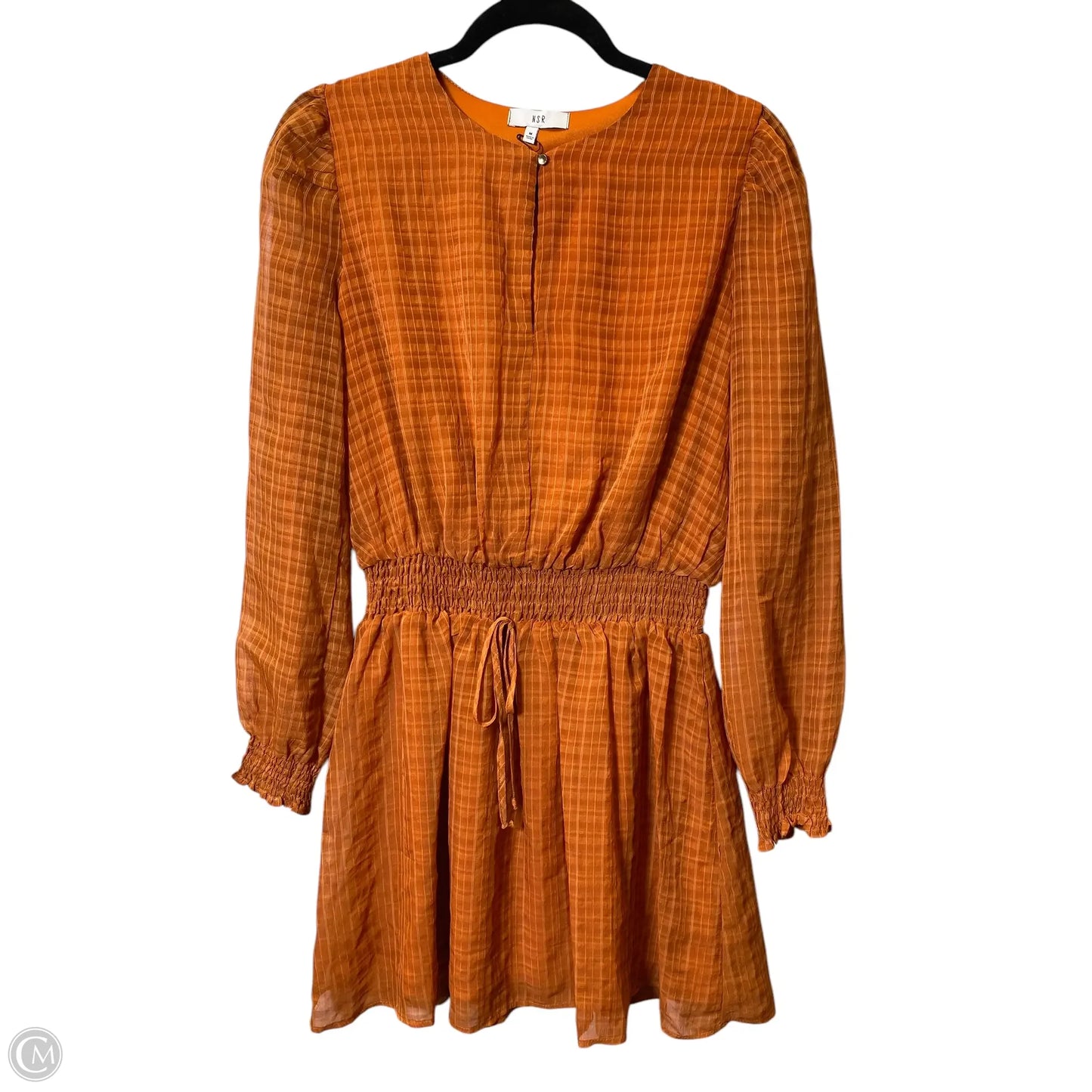 Dress Casual Midi By Clothes Mentor In Orange, Size: M