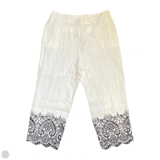 Pants Linen By Chicos In Cream, Size: 10