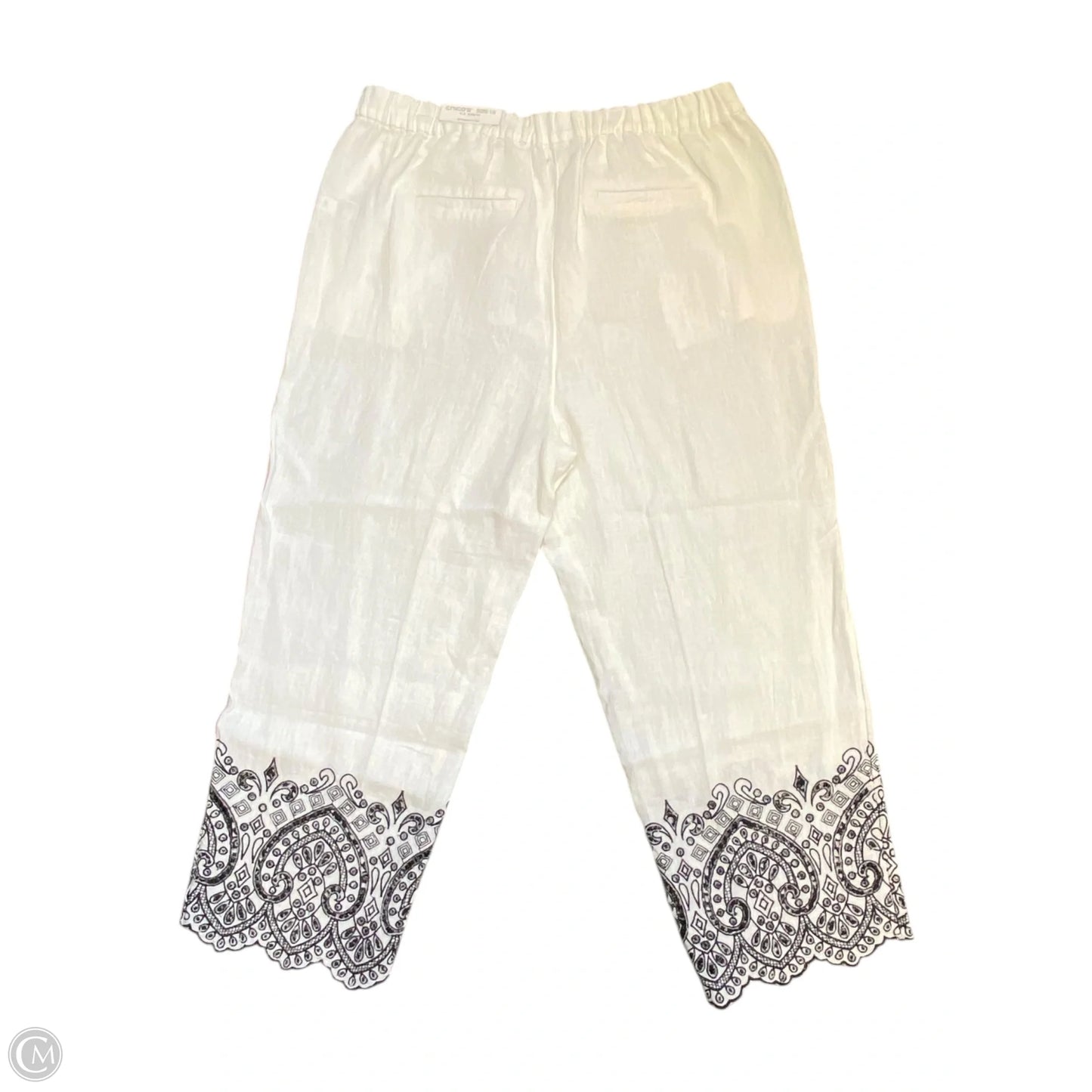 Pants Linen By Chicos In Cream, Size: 10