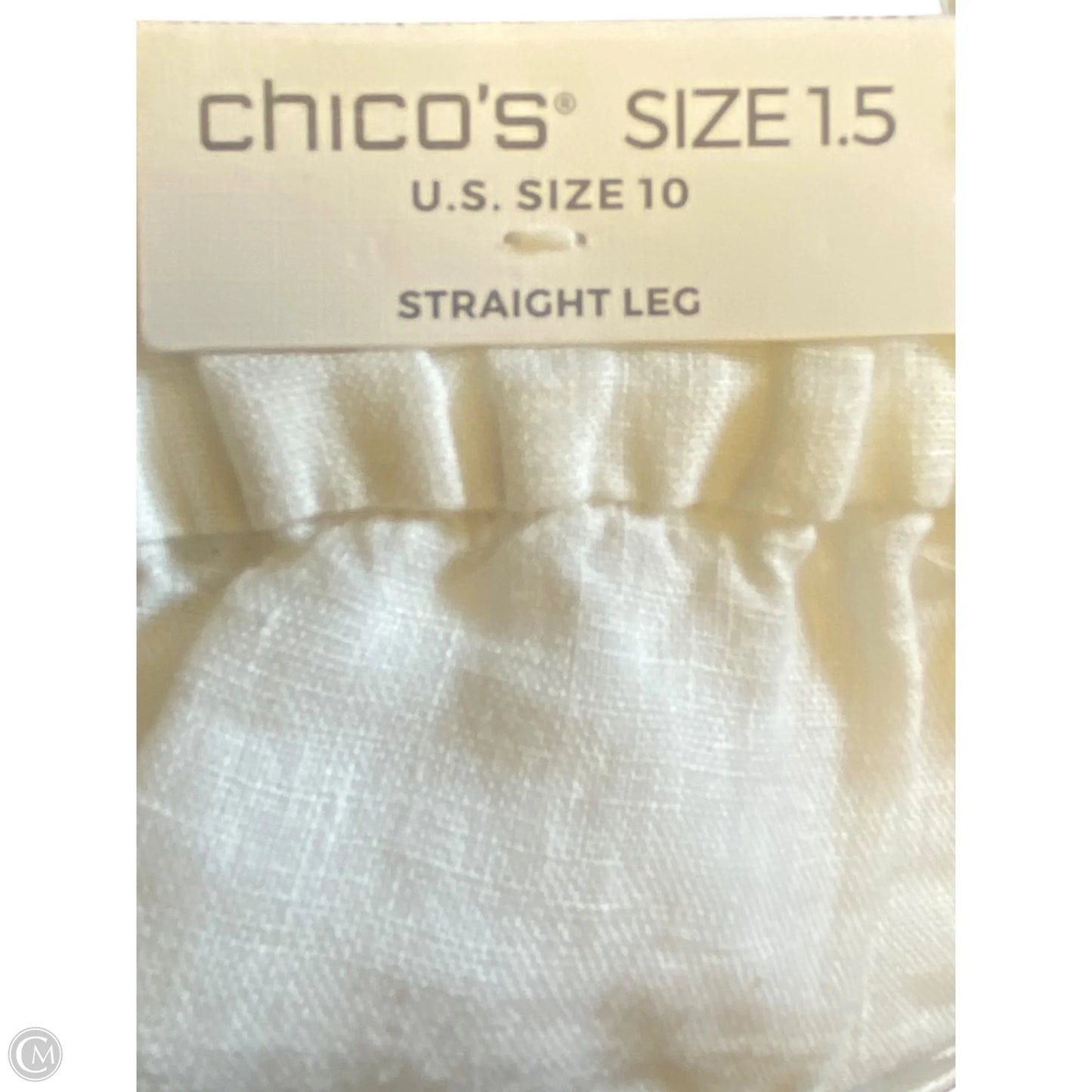 Pants Linen By Chicos In Cream, Size: 10