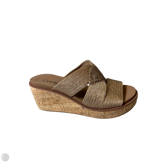 Shoes Heels Wedge By Corkys In Brown, Size: 7