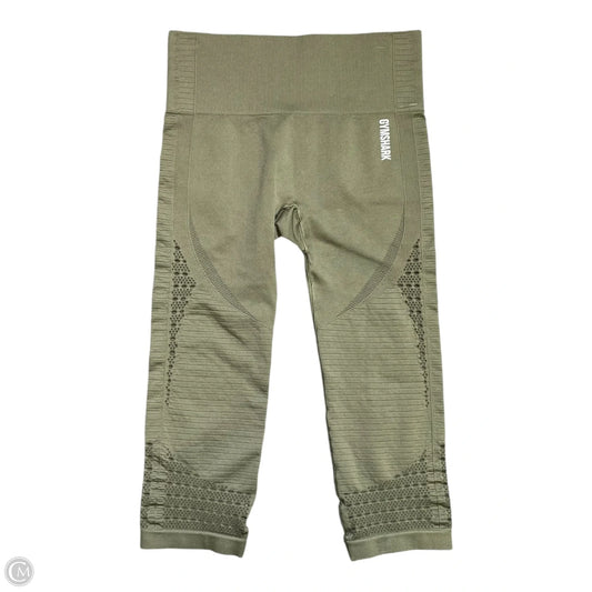 Athletic Capris By Gym Shark In Green, Size: M