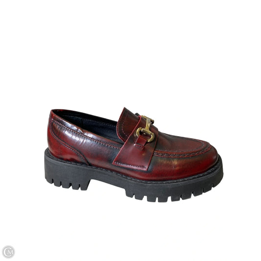 Shoes Heels Platform By Steve Madden In Maroon, Size: 6