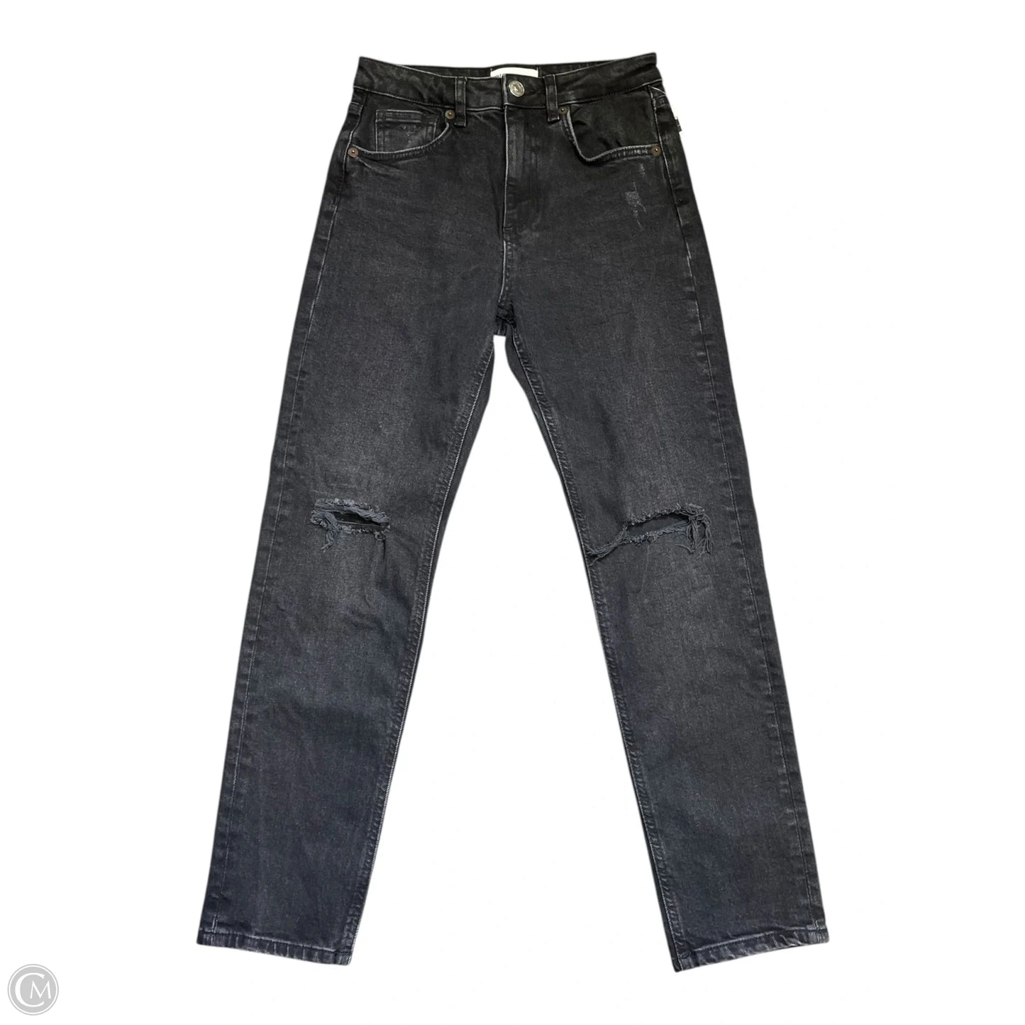 Jeans Straight By Zara In Black, Size: 2