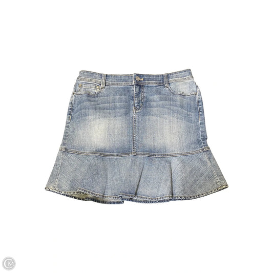Skirt Mini & Short By White House Black Market In Blue Denim, Size: 4