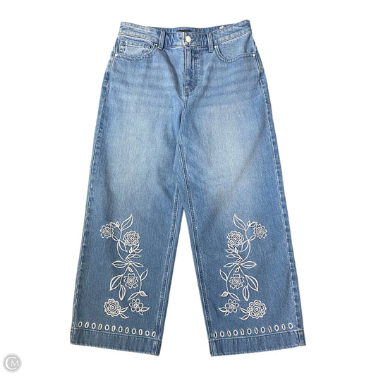Jeans Wide Leg By Talbots In Blue Denim, Size: 8