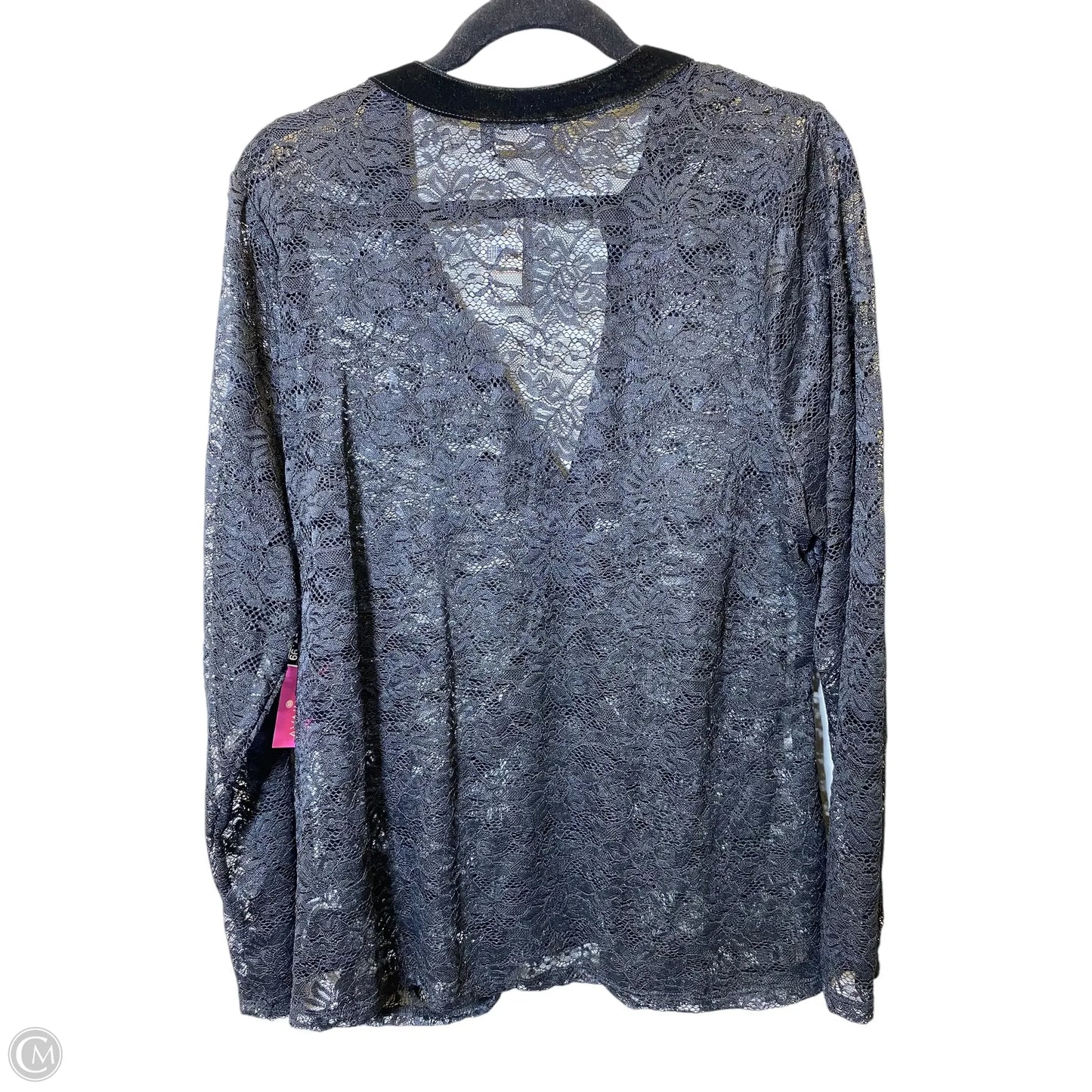 Top Long Sleeve By Lane Bryant In Black, Size: 2x