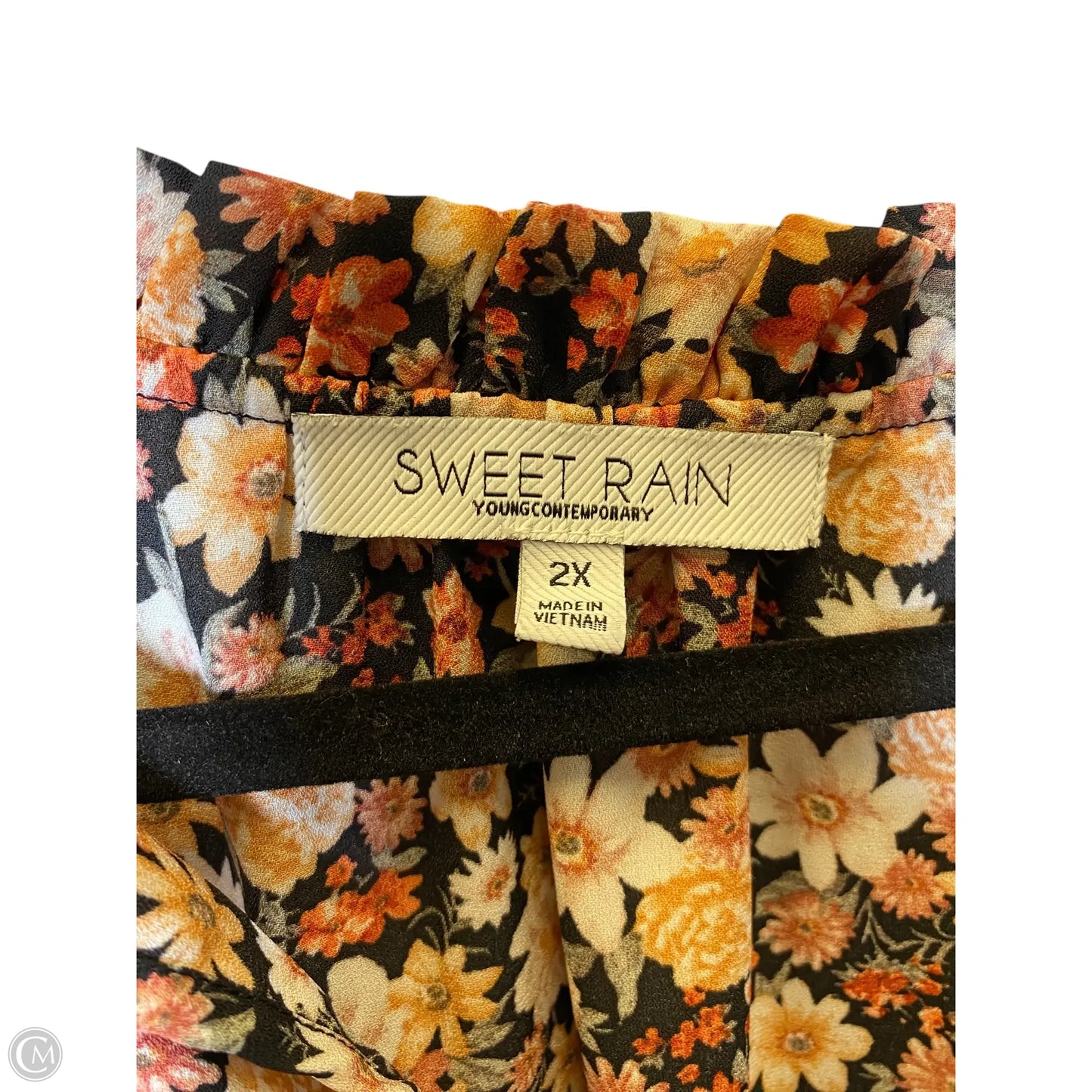 Top Sleeveless By Sweet Rain In Floral Print, Size: 2x