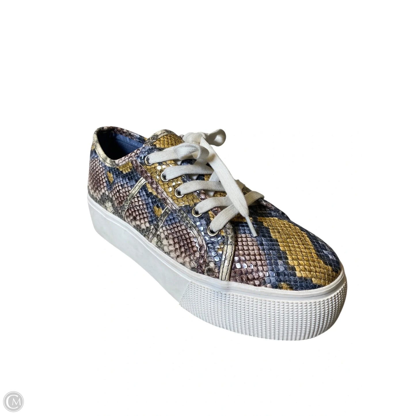 Shoes Heels Platform By Steve Madden In Snakeskin Print, Size: 9