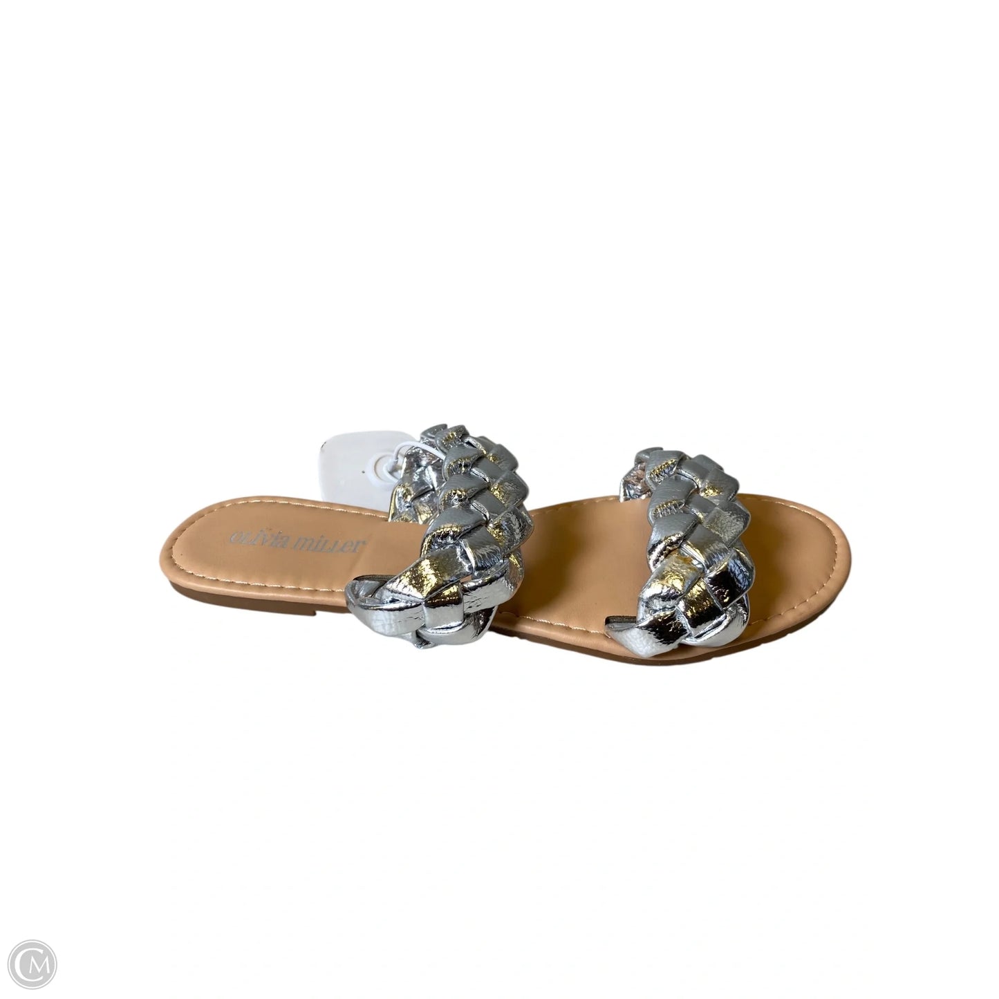 Sandals Flats By Olivia Miller In Silver, Size: 8