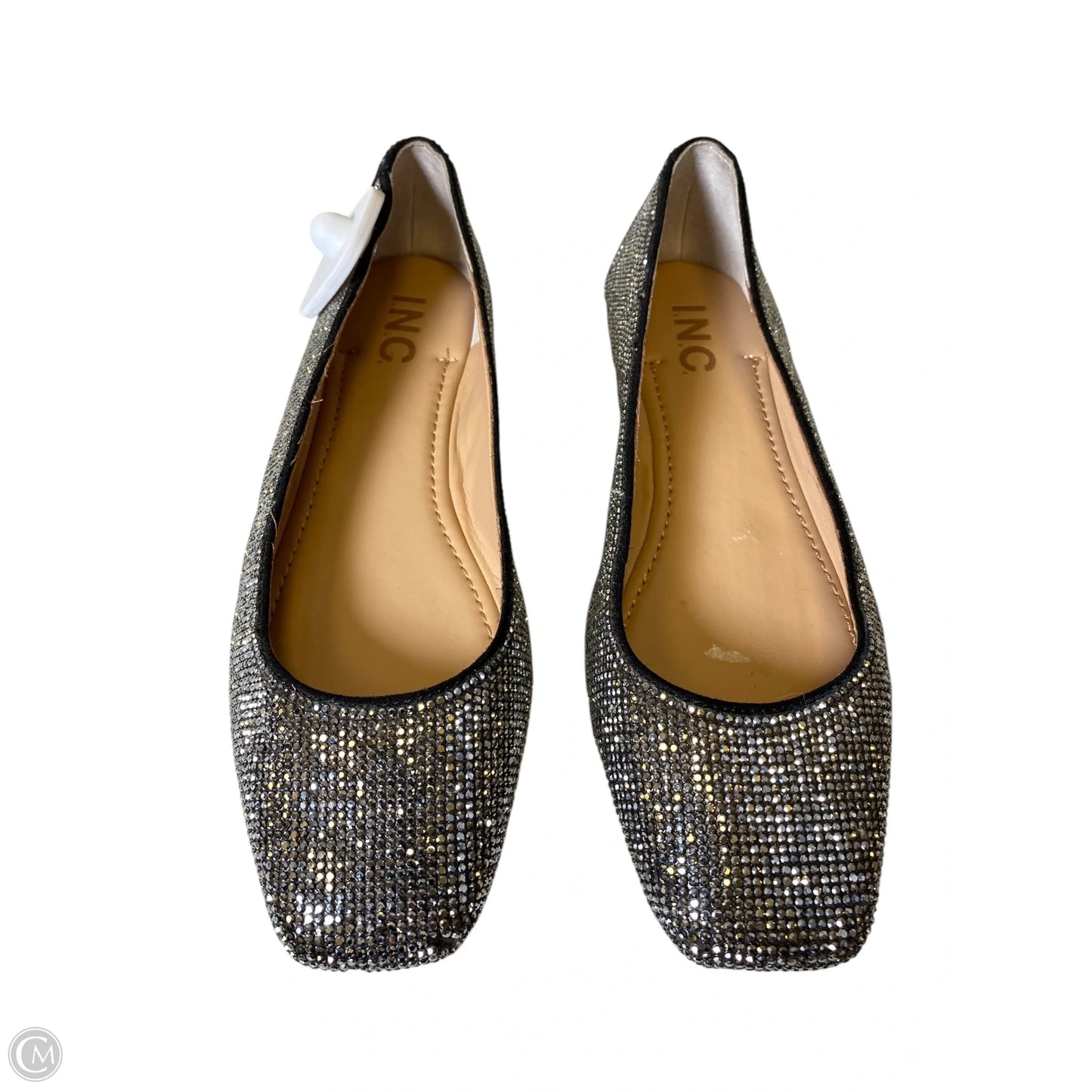 Shoes Flats By Inc In Silver, Size: 7