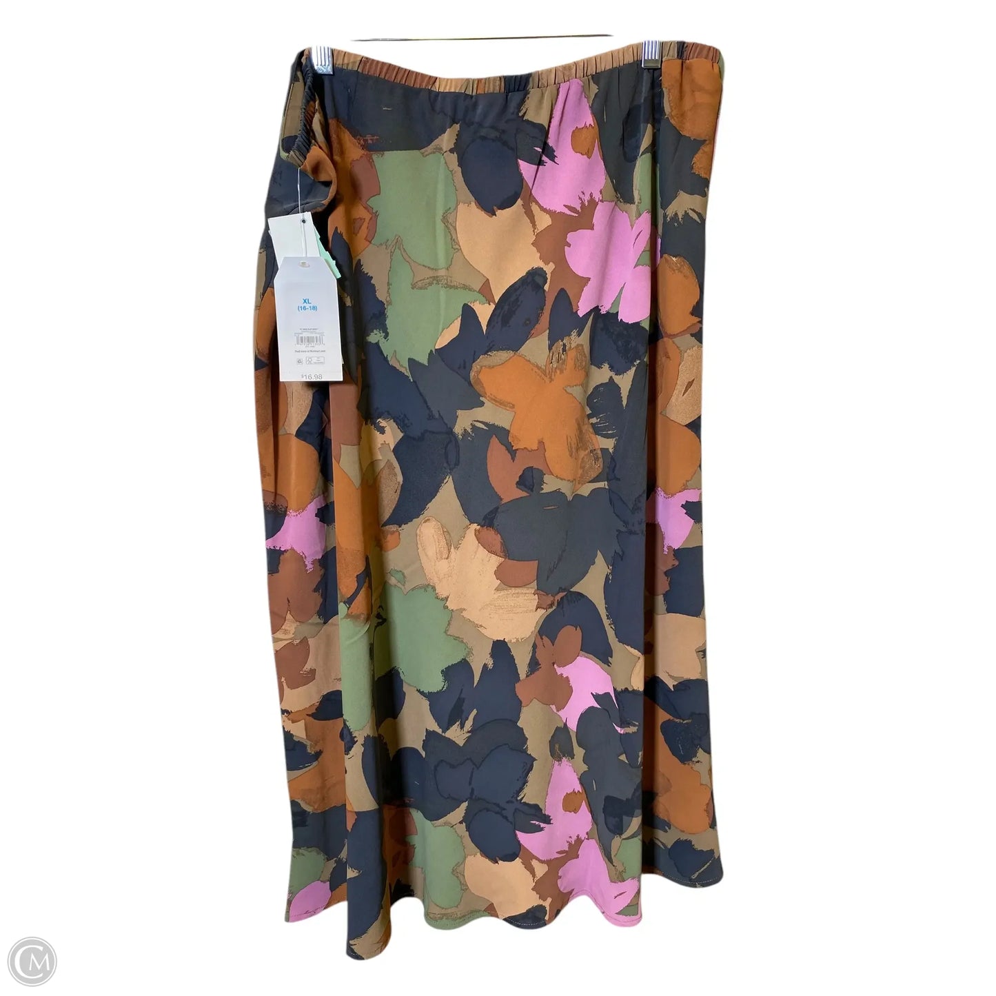 Skirt Maxi By Time And Tru In Multi-colored, Size: Xl