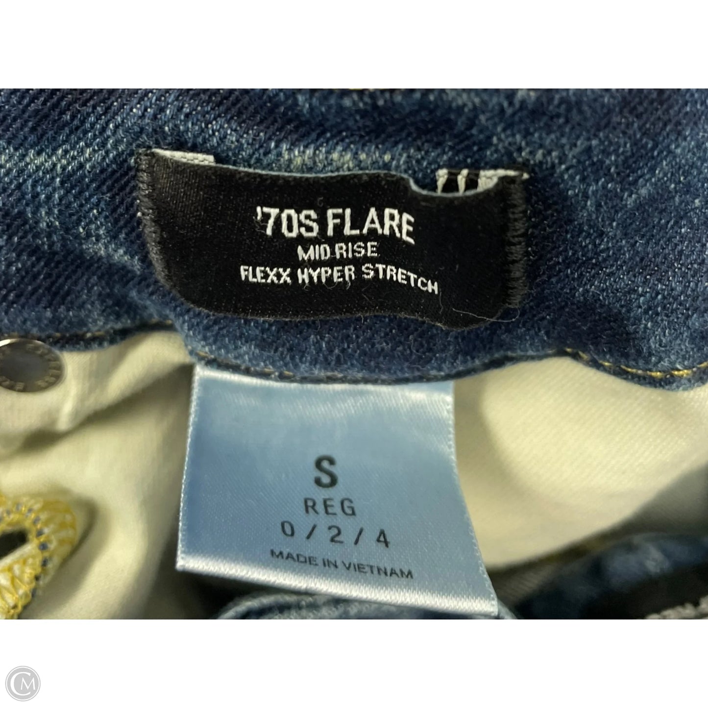 Jeans Flared By Express In Blue Denim, Size: S