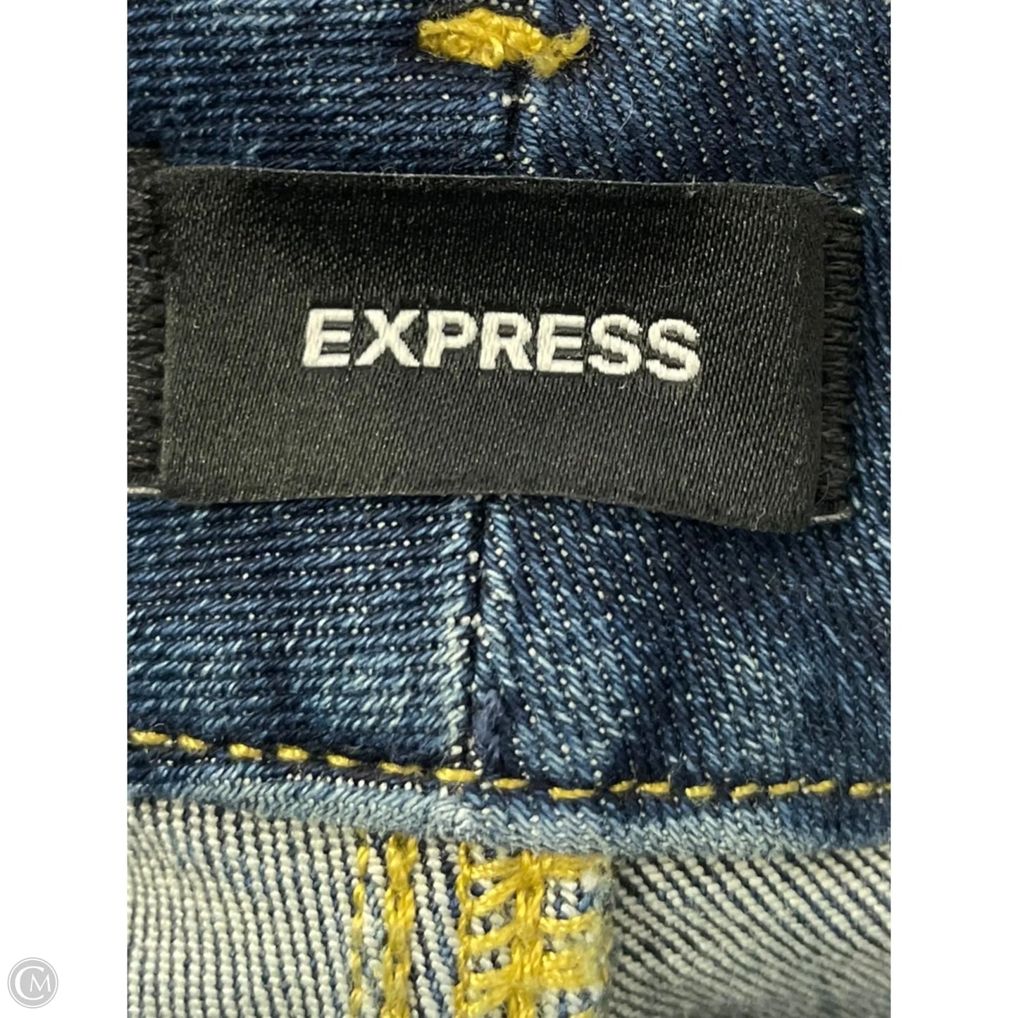 Jeans Flared By Express In Blue Denim, Size: S