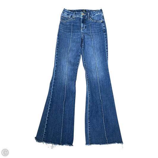 Jeans Flared By Express In Blue Denim, Size: S