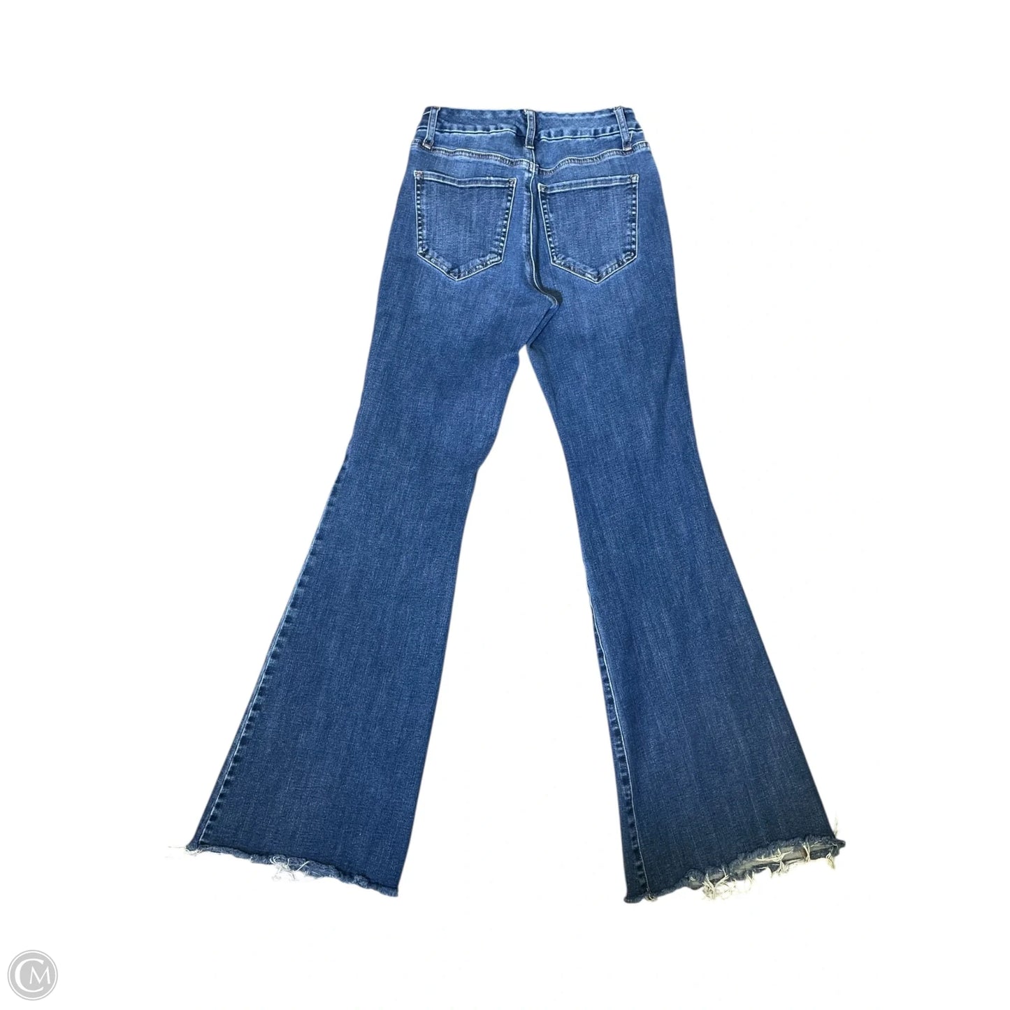 Jeans Flared By Express In Blue Denim, Size: S