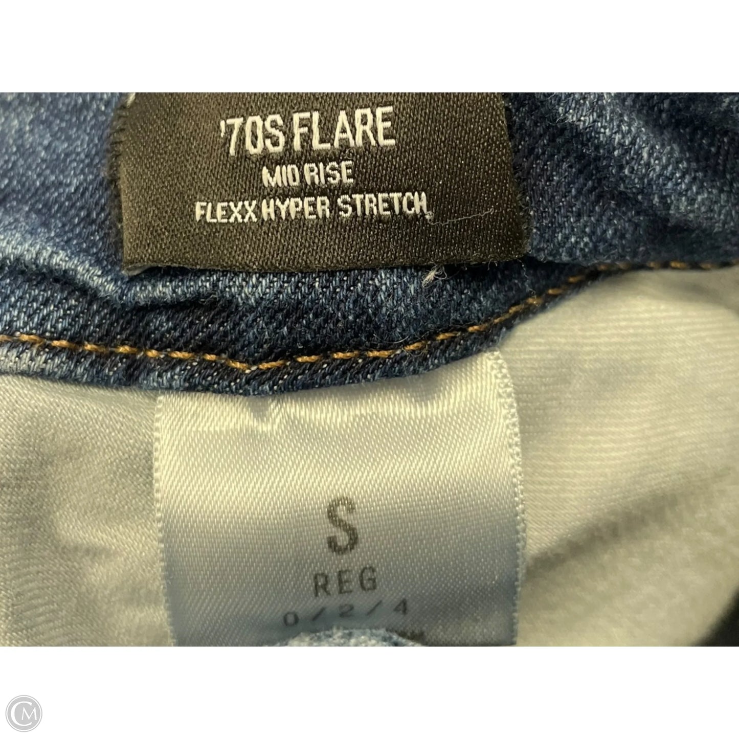 Jeans Flared By Express In Blue Denim, Size: S