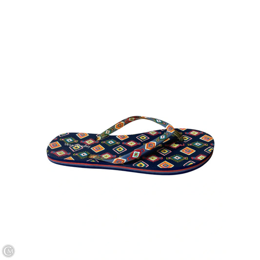 Sandals Flip Flops By Vera Bradley In Multi-colored, Size: 8