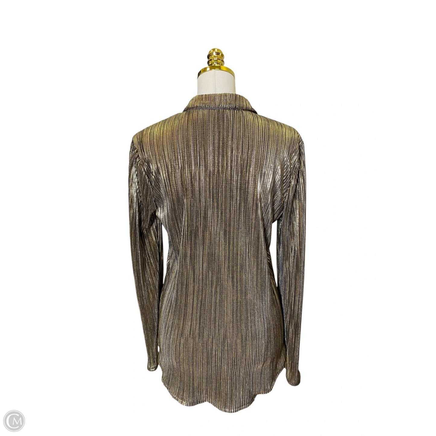 Top Long Sleeve By Copper Key In Gold, Size: S