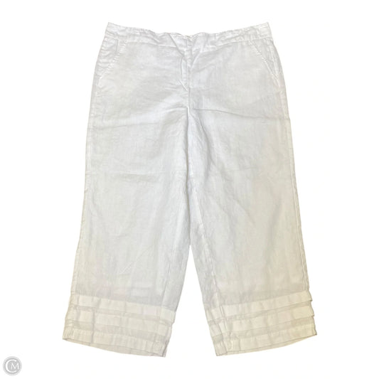Pants Cropped By Clothes Mentor In White, Size: Xl