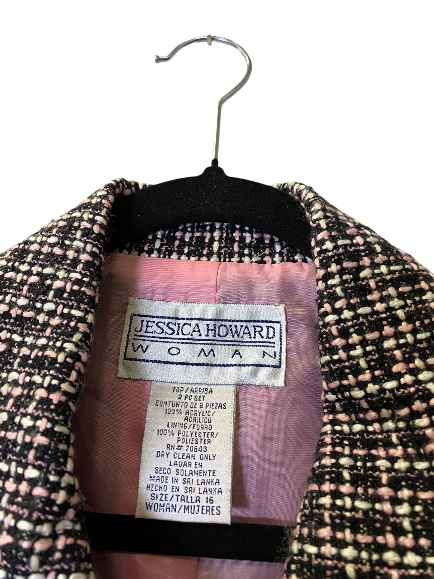 Coat Wool By Jessica Howard In Multi-colored, Size: Xl