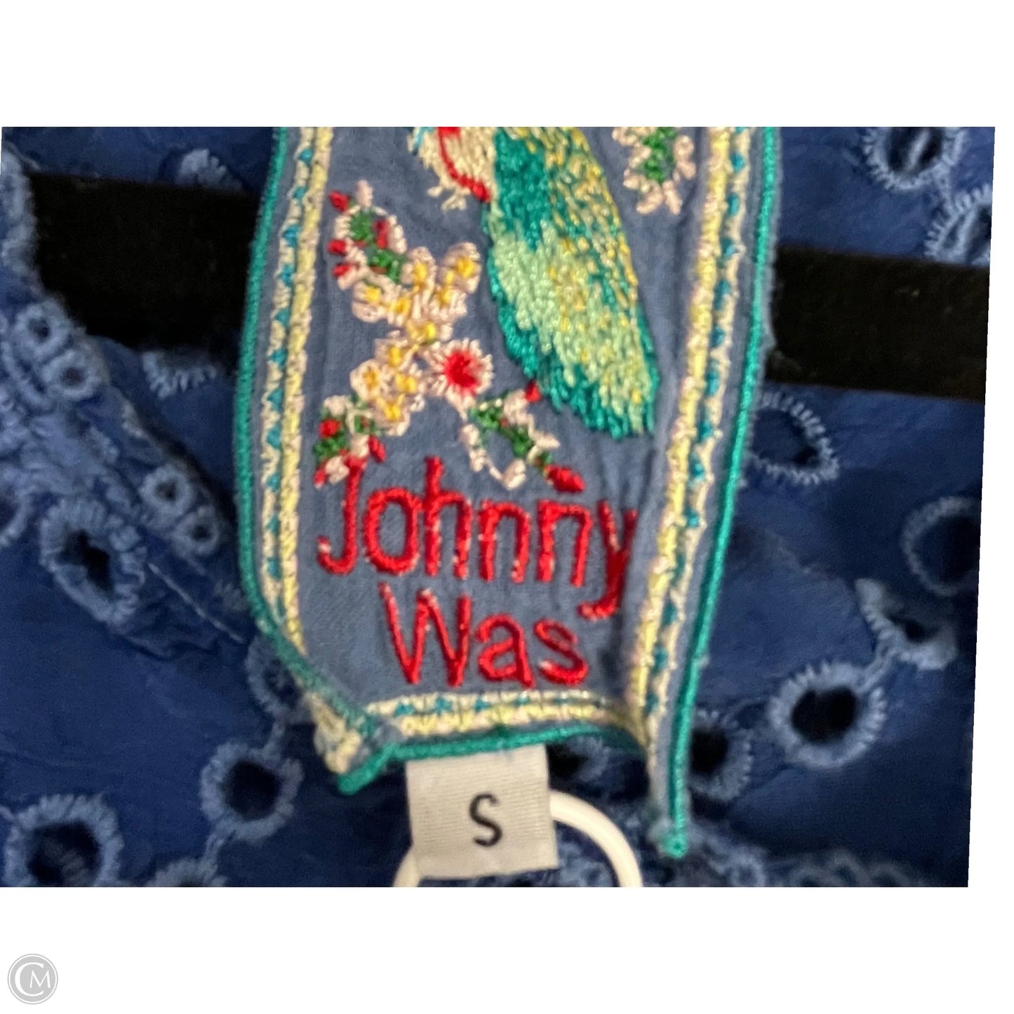 Top Short Sleeve By Johnny Was In Blue, Size: S