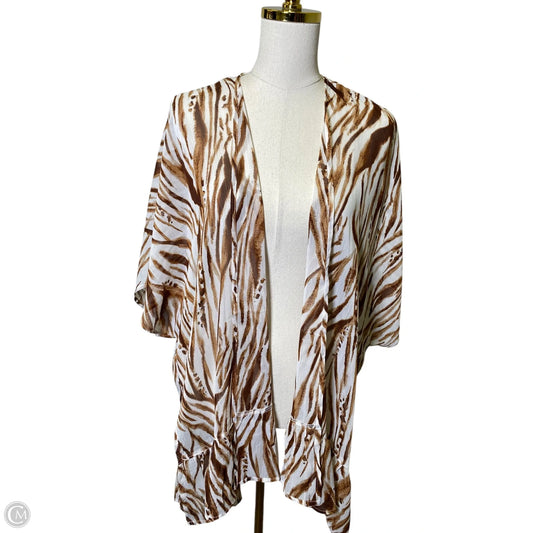 Kimono By Maurices In Brown & Cream, Size: Osfm
