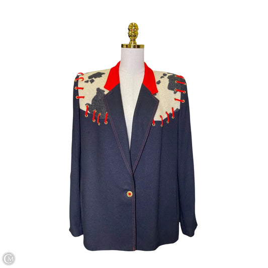 Blazer By Clothes Mentor In Multi-colored, Size: M