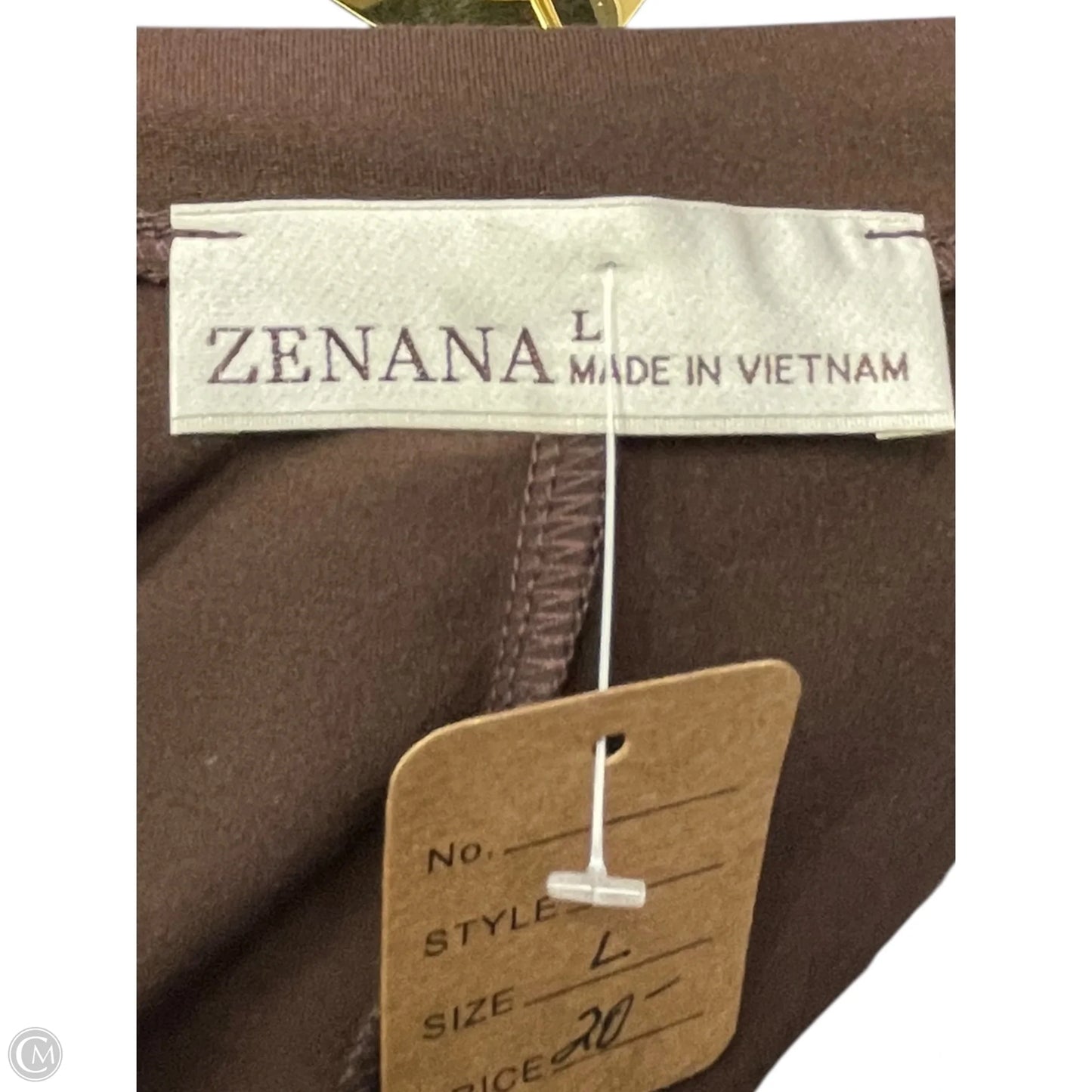Dress Casual Midi By Zenana In Brown, Size: L