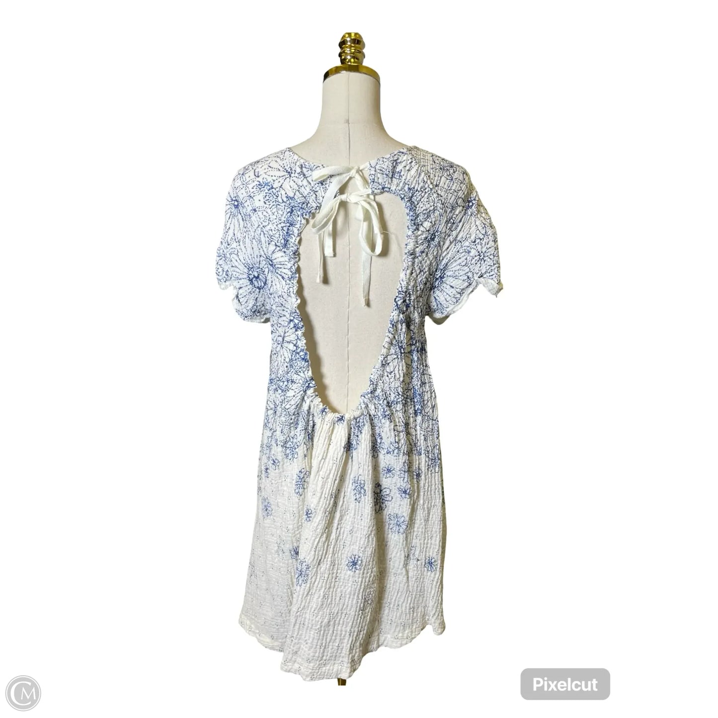 Dress Casual Midi By Free People In Blue & White, Size: S