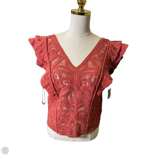 Blouse Sleeveless By White House Black Market In Orange, Size: S