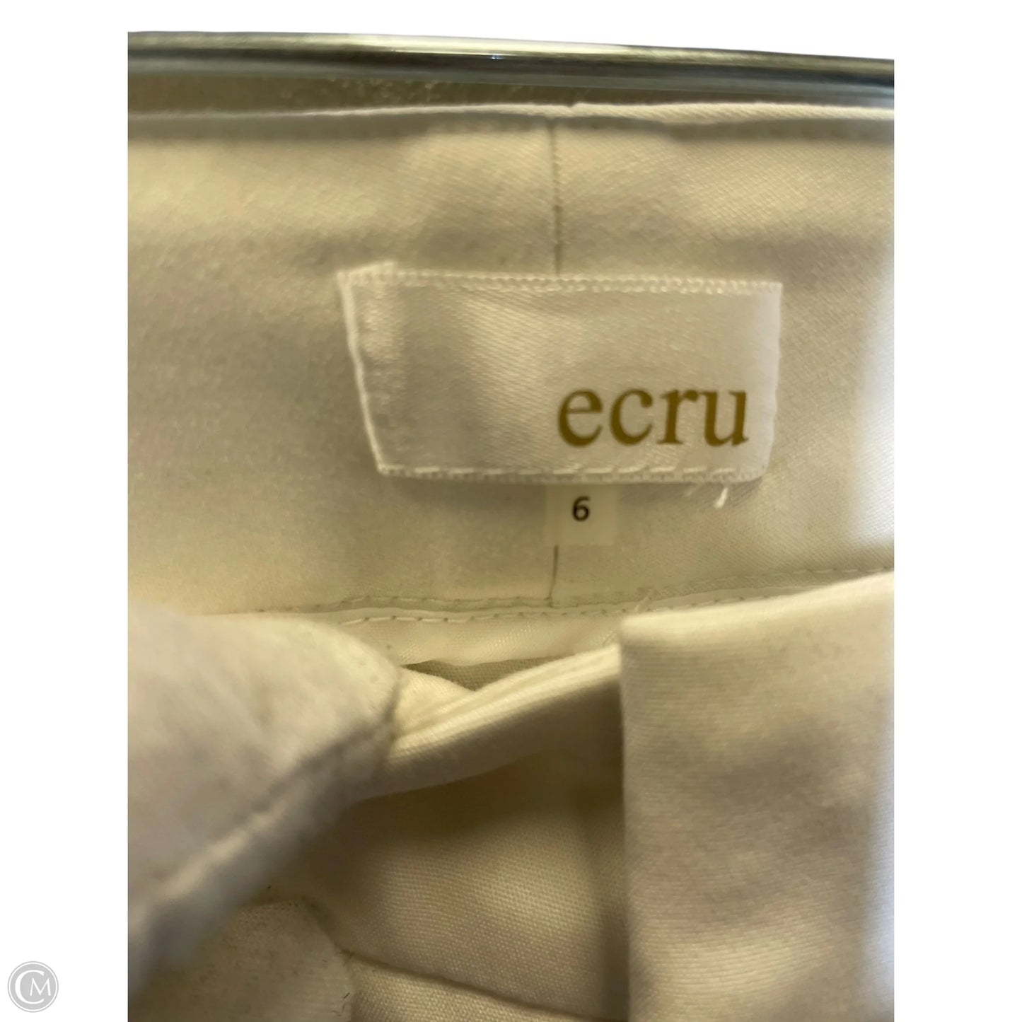 Pants Cropped By Ecru In White, Size: 6