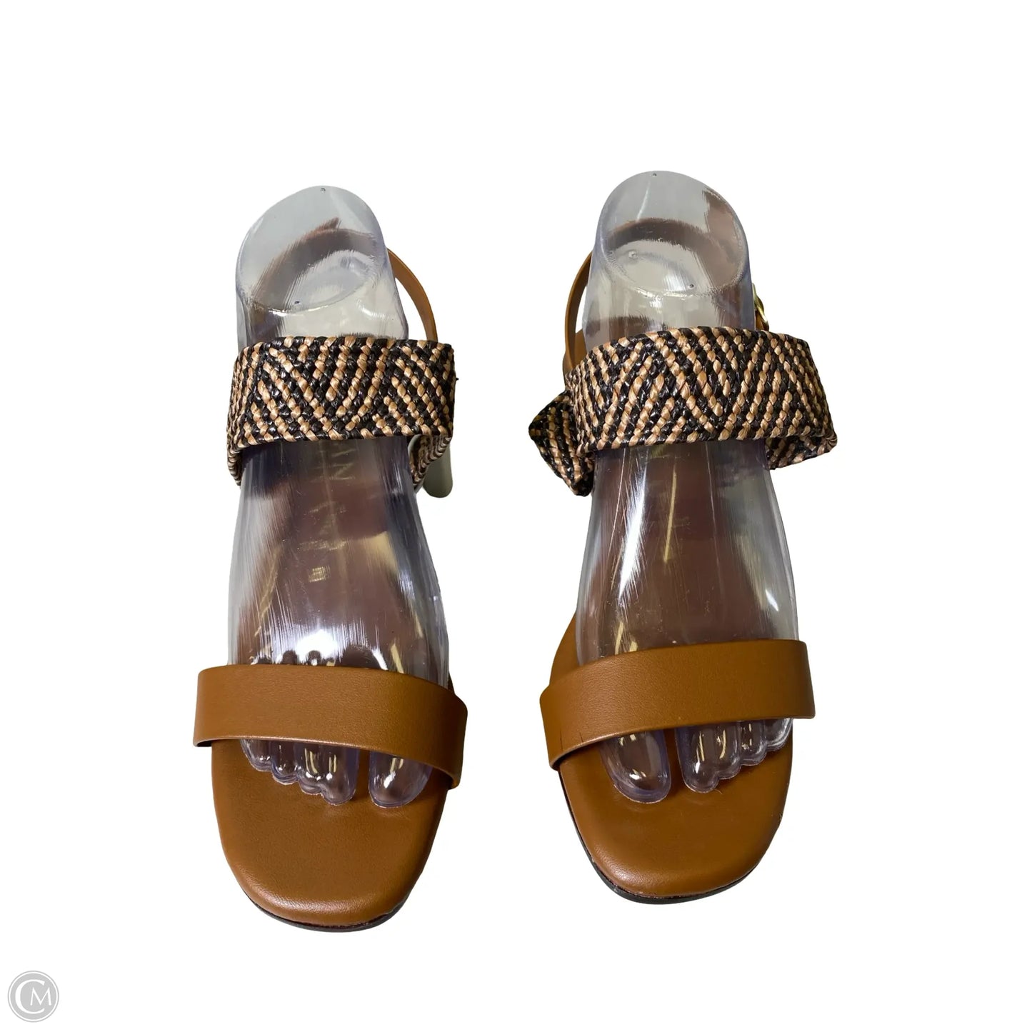 Shoes Heels Block By Italian Shoemakers In Brown, Size: 8