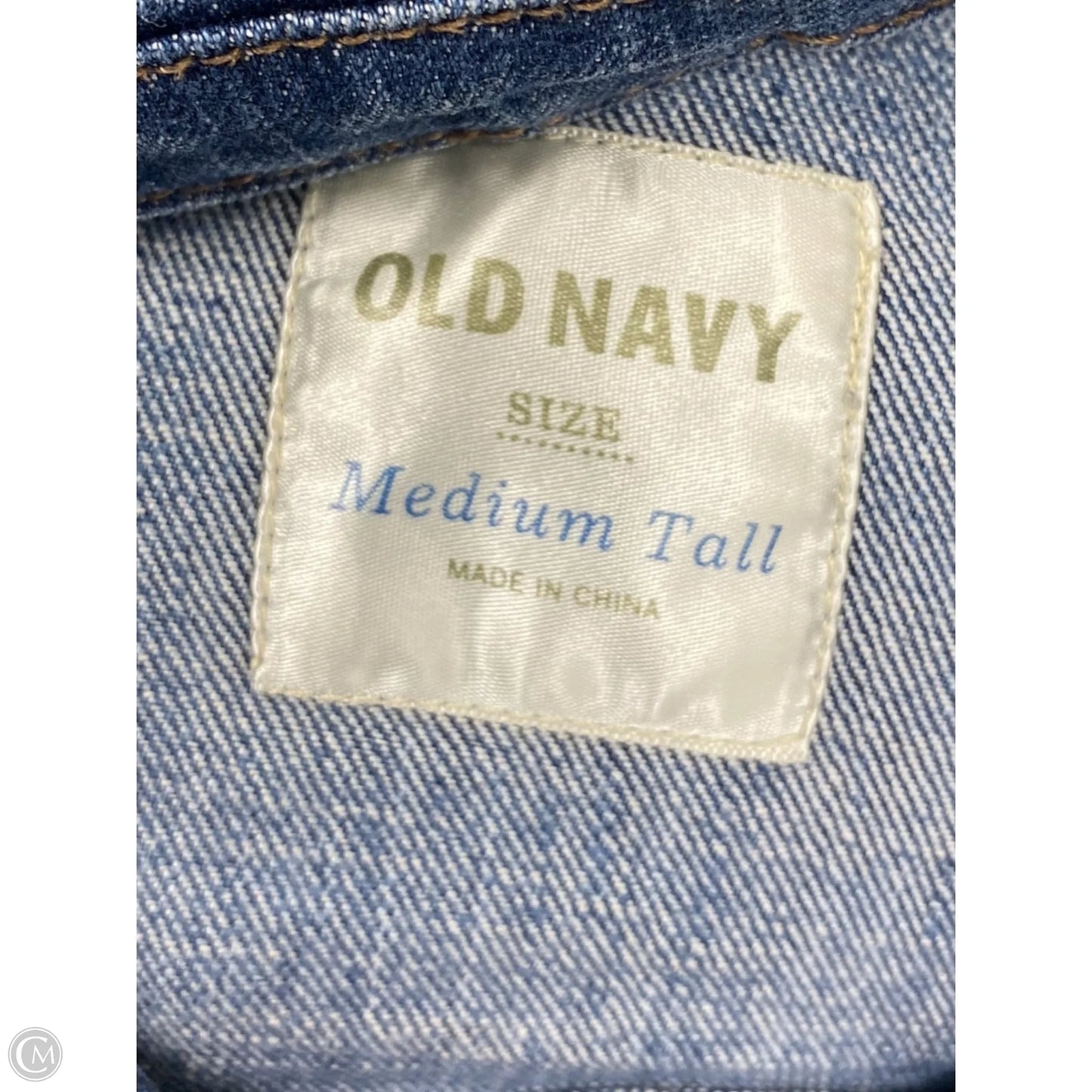 Jacket Denim By Old Navy In Blue Denim, Size: M
