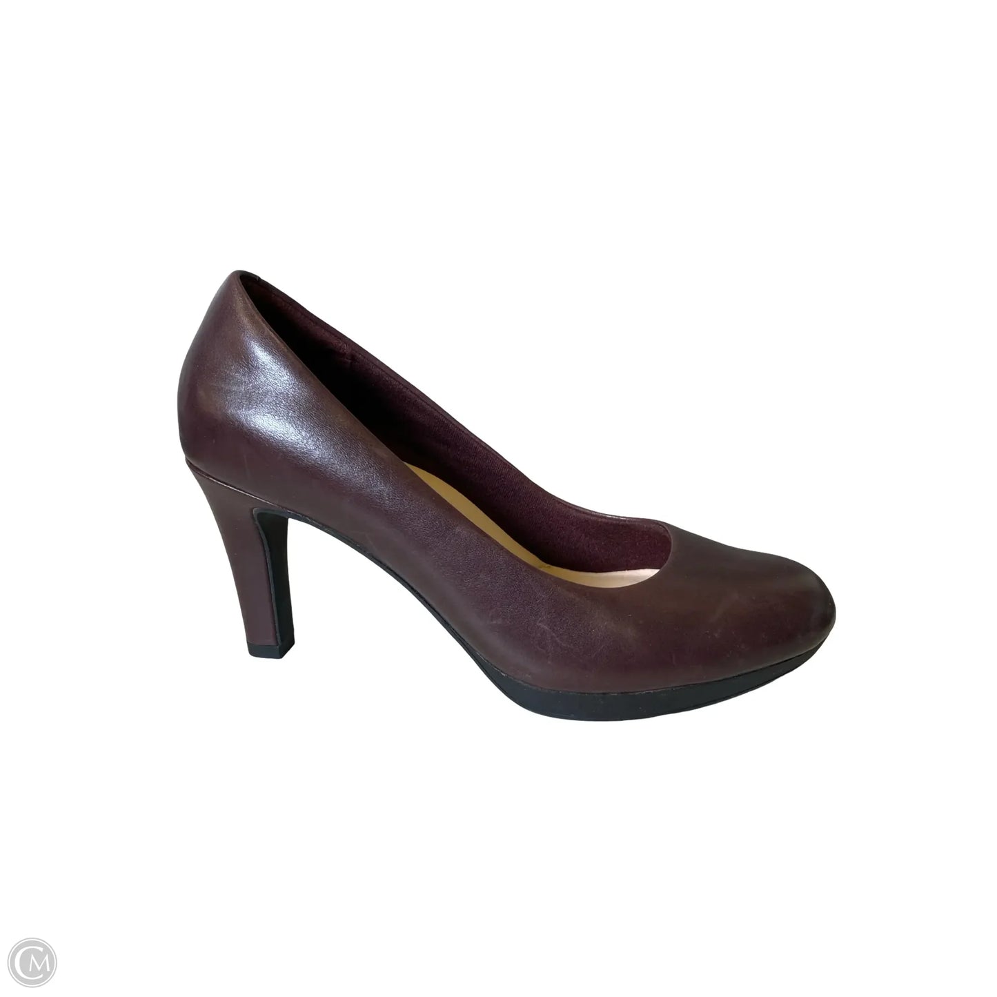 Shoes Heels Stiletto By Clarks In Maroon, Size: 6