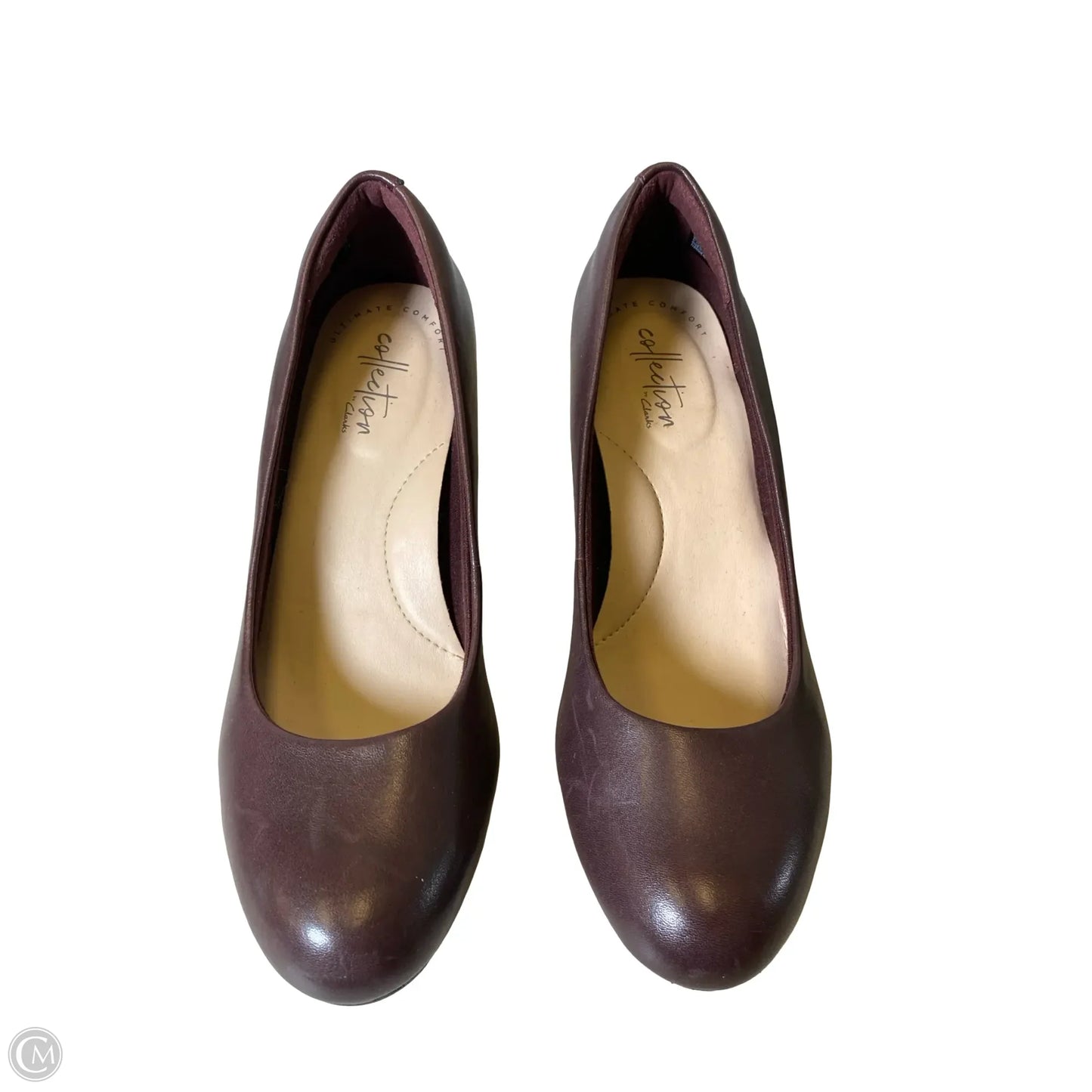 Shoes Heels Stiletto By Clarks In Maroon, Size: 6