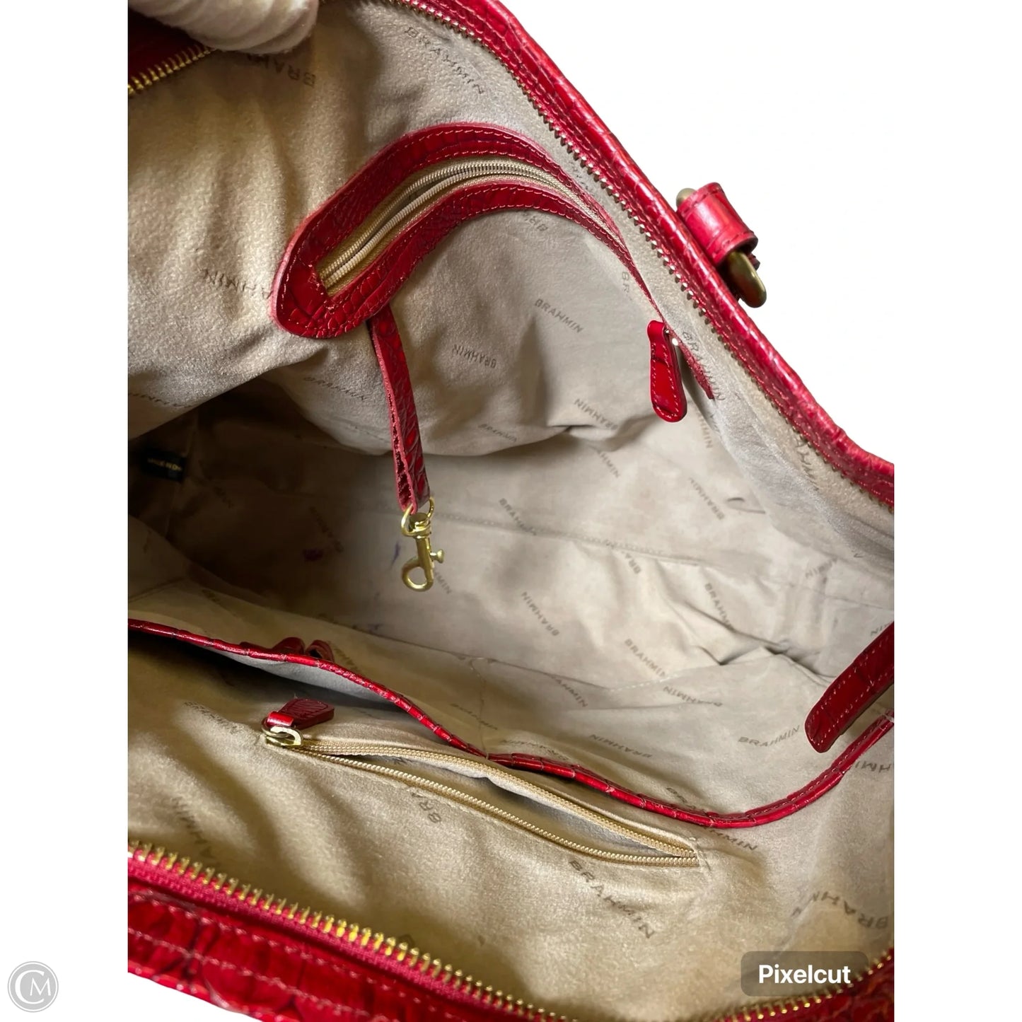 Handbag Designer By Brahmin, Size: Medium