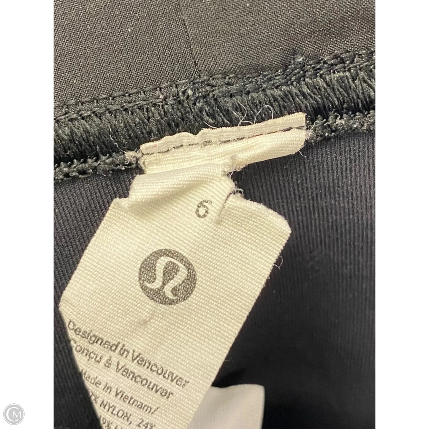 Athletic Sweatshirt Collar By Lululemon In Black, Size: S