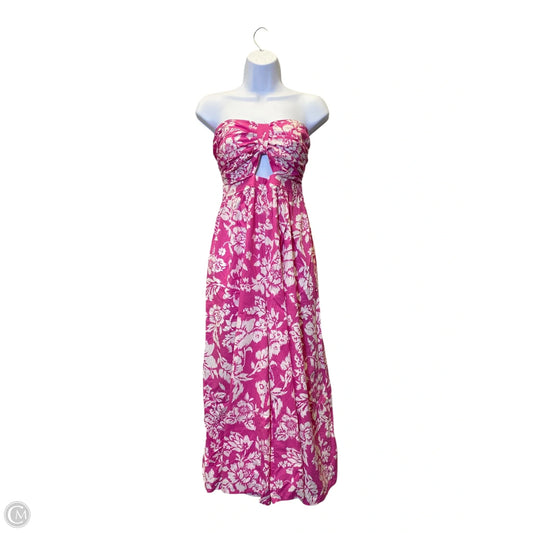 Jumpsuit By Aakaa In Pink & White, Size: L