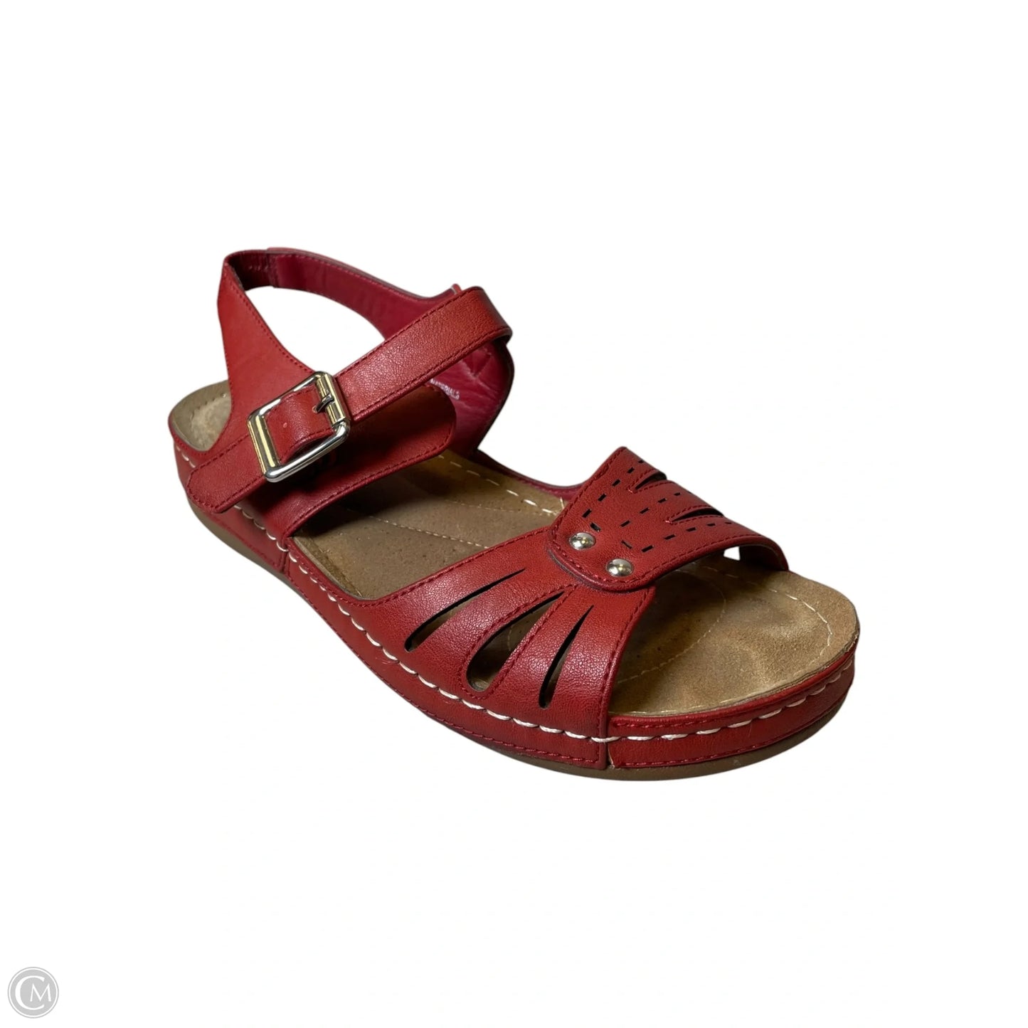 Shoes Flats By Clothes Mentor In Red, Size: 8