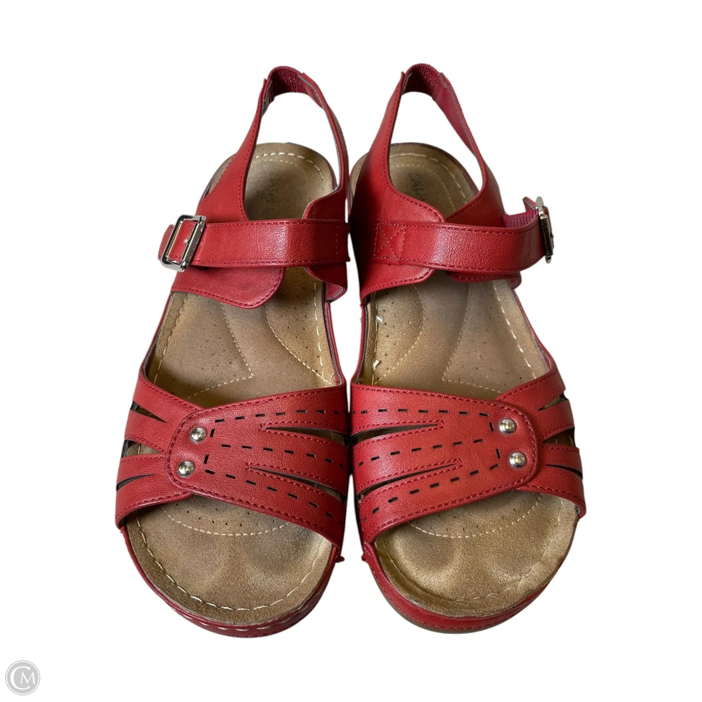 Shoes Flats By Clothes Mentor In Red, Size: 8