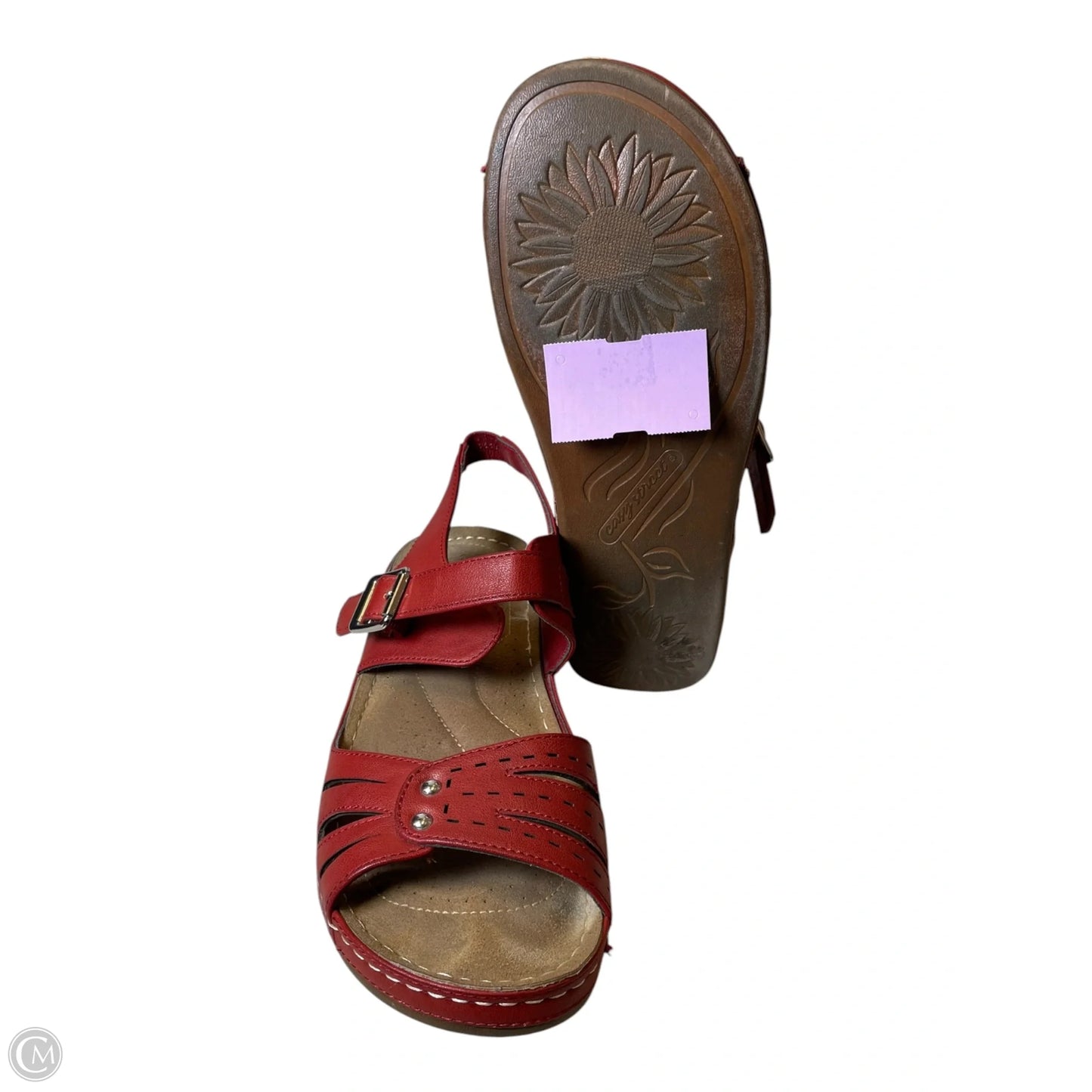 Shoes Flats By Clothes Mentor In Red, Size: 8