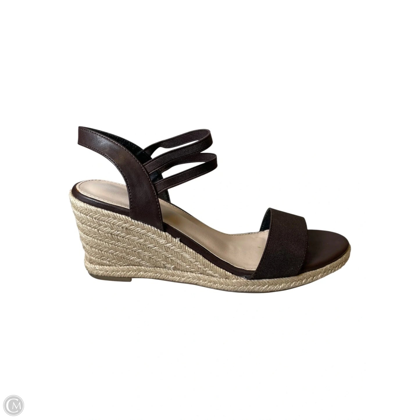 Shoes Heels Wedge By Clothes Mentor In Brown, Size: 9