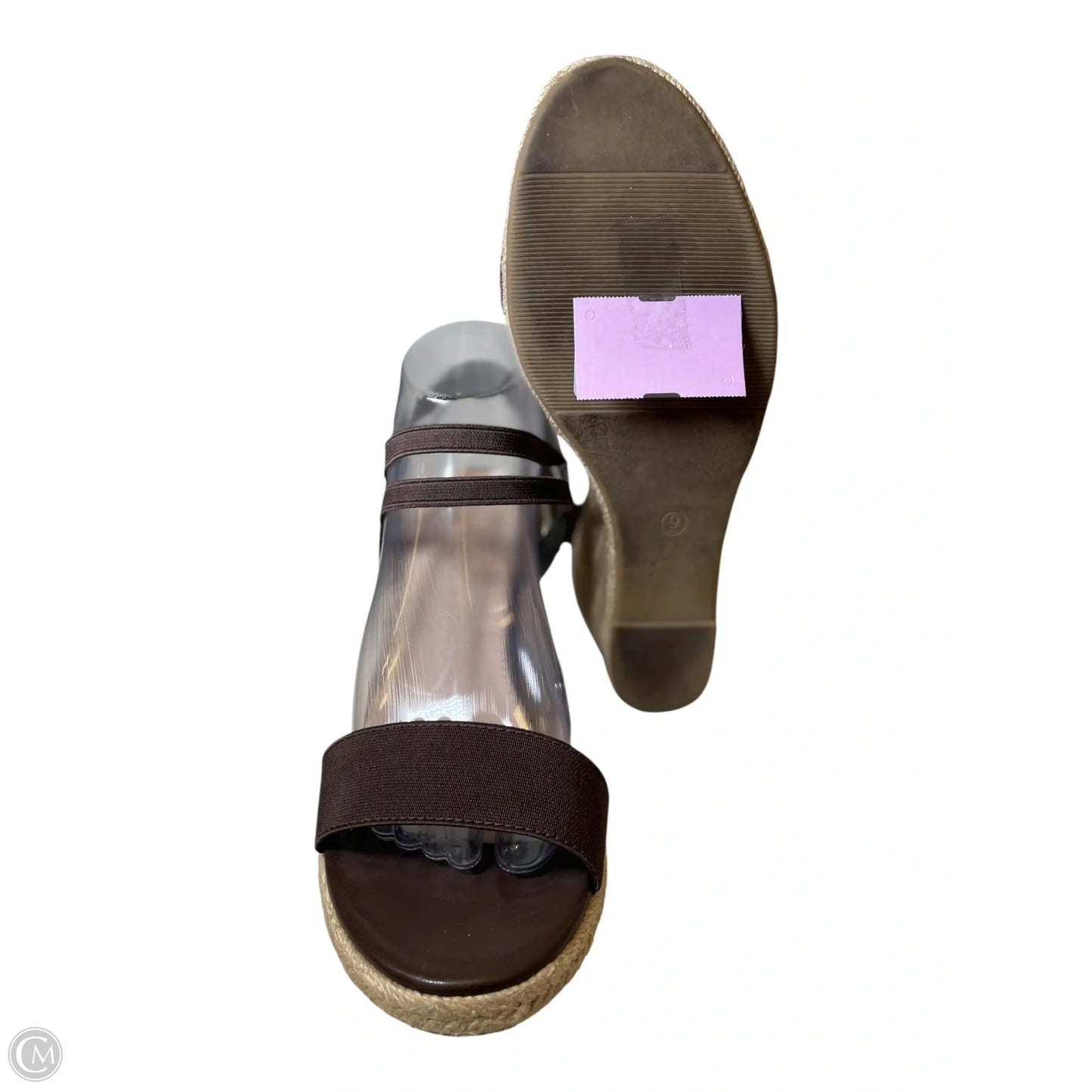 Shoes Heels Wedge By Clothes Mentor In Brown, Size: 9
