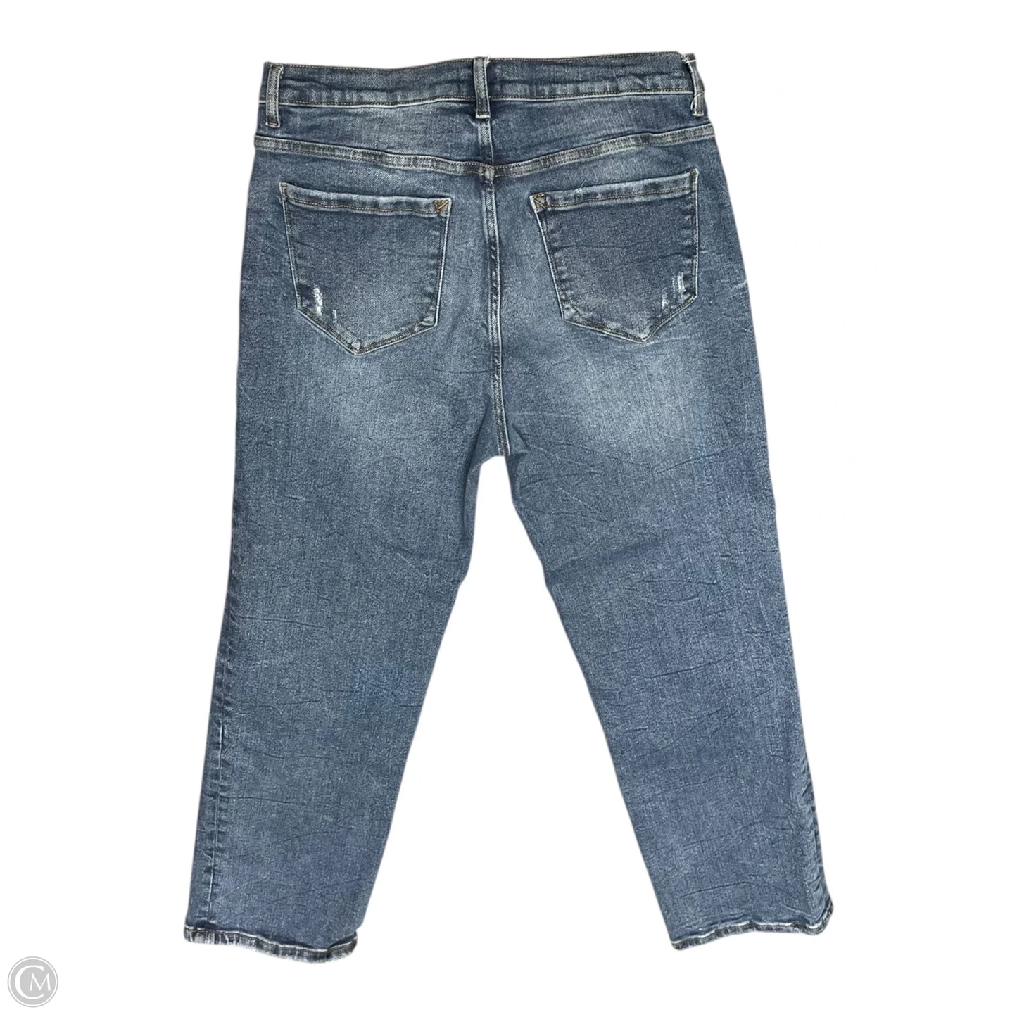 Jeans Straight By Kensie In Blue Denim, Size: 14